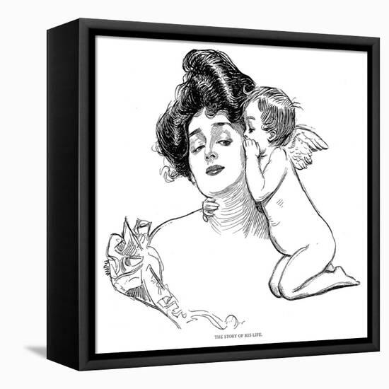 Story, 1902-Charles Dana Gibson-Framed Premier Image Canvas