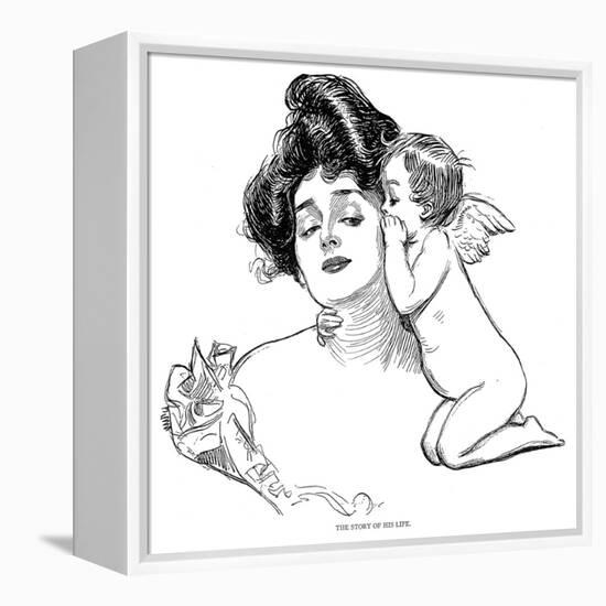 Story, 1902-Charles Dana Gibson-Framed Premier Image Canvas