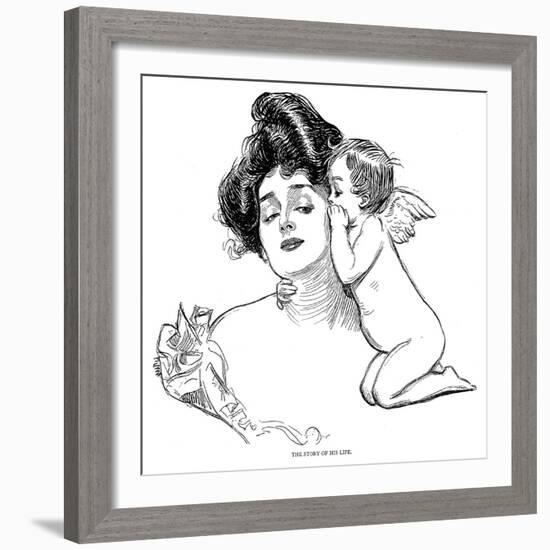 Story, 1902-Charles Dana Gibson-Framed Giclee Print