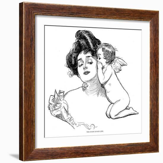 Story, 1902-Charles Dana Gibson-Framed Giclee Print