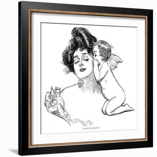 Story, 1902-Charles Dana Gibson-Framed Giclee Print