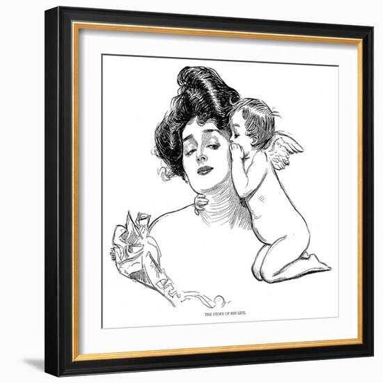 Story, 1902-Charles Dana Gibson-Framed Giclee Print