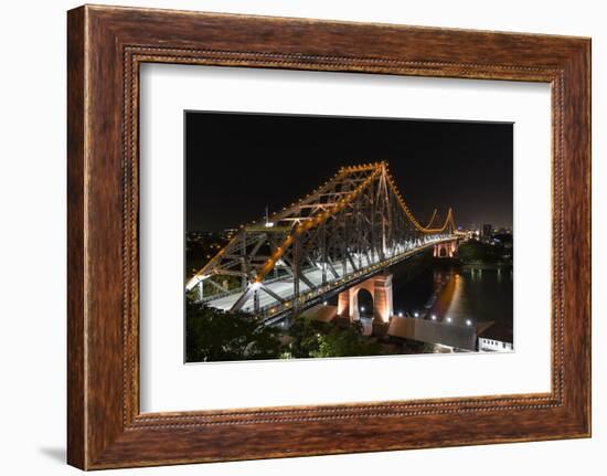 Story Bridge by Night-David Bostock-Framed Photographic Print