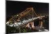 Story Bridge by Night-David Bostock-Mounted Photographic Print