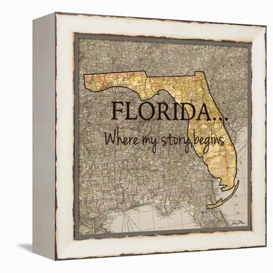 Story Florida-Tina Carlson-Framed Stretched Canvas