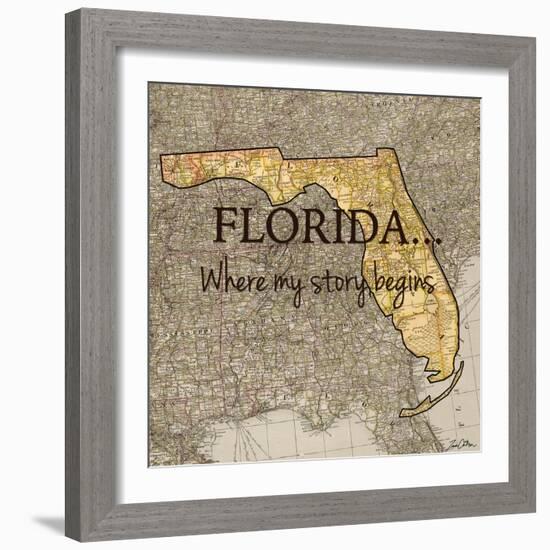 Story Florida-Tina Carlson-Framed Art Print