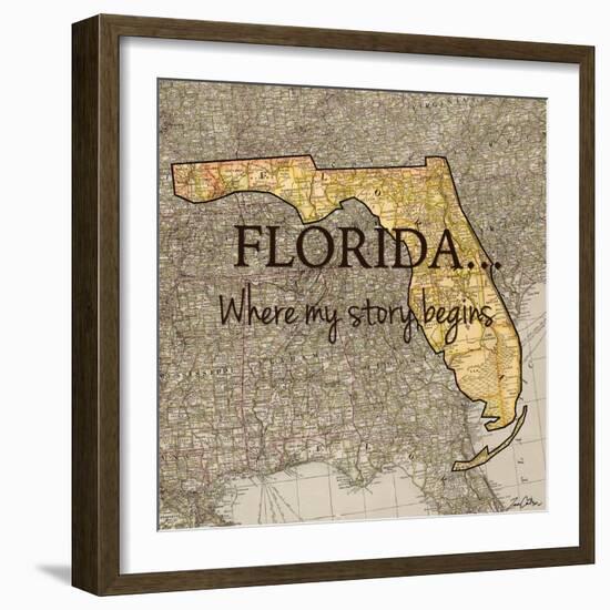 Story Florida-Tina Carlson-Framed Art Print