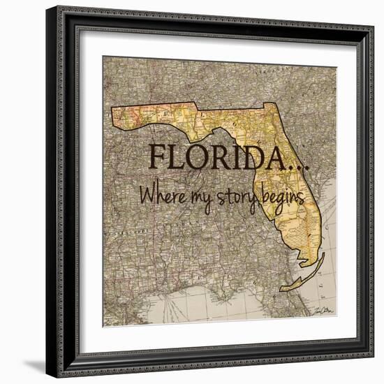 Story Florida-Tina Carlson-Framed Art Print