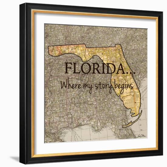 Story Florida-Tina Carlson-Framed Art Print