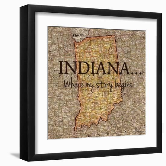 Story Indiana-Tina Carlson-Framed Art Print