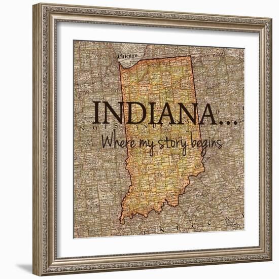 Story Indiana-Tina Carlson-Framed Art Print