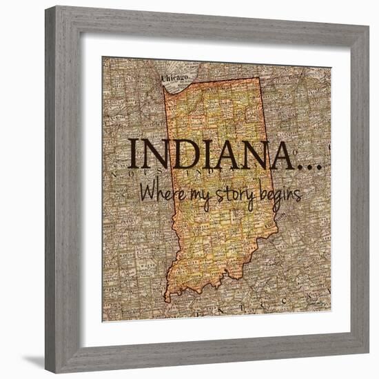 Story Indiana-Tina Carlson-Framed Art Print