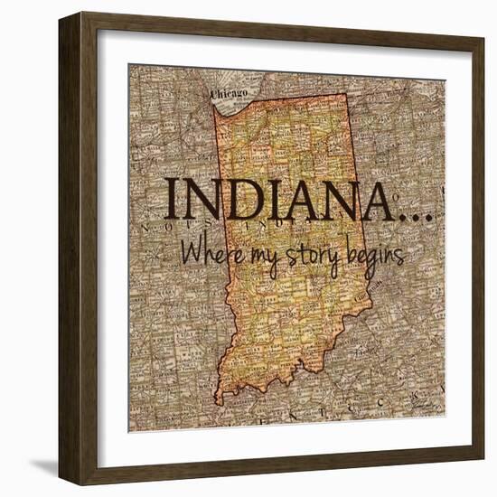 Story Indiana-Tina Carlson-Framed Art Print