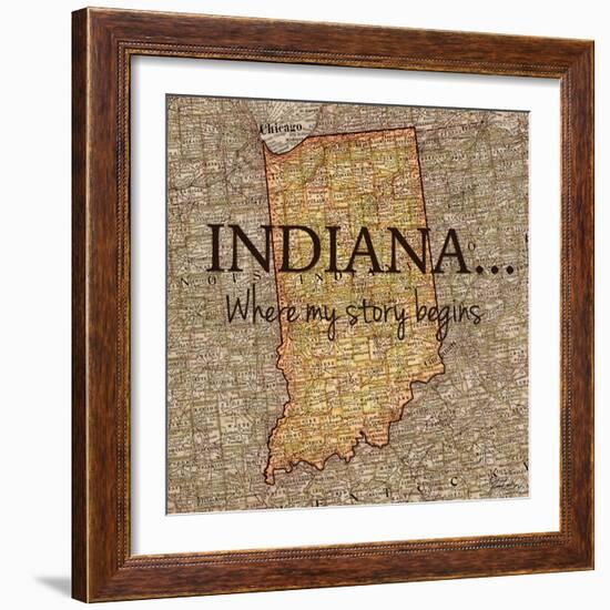 Story Indiana-Tina Carlson-Framed Art Print