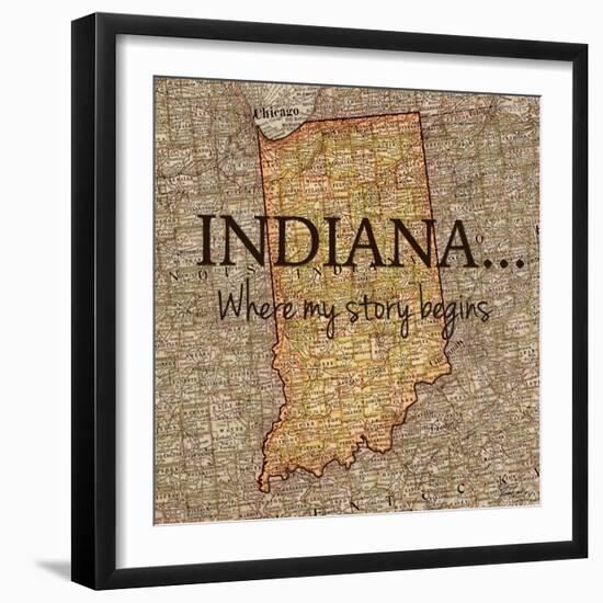 Story Indiana-Tina Carlson-Framed Art Print