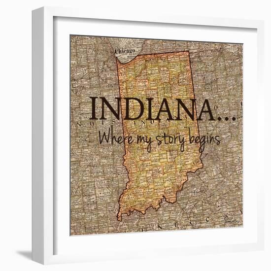 Story Indiana-Tina Carlson-Framed Art Print