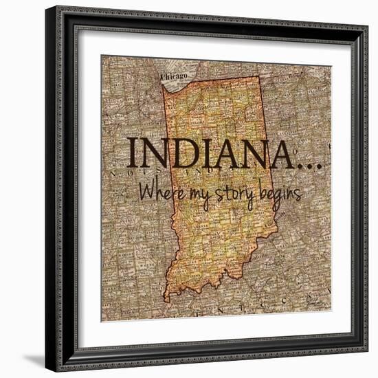 Story Indiana-Tina Carlson-Framed Art Print