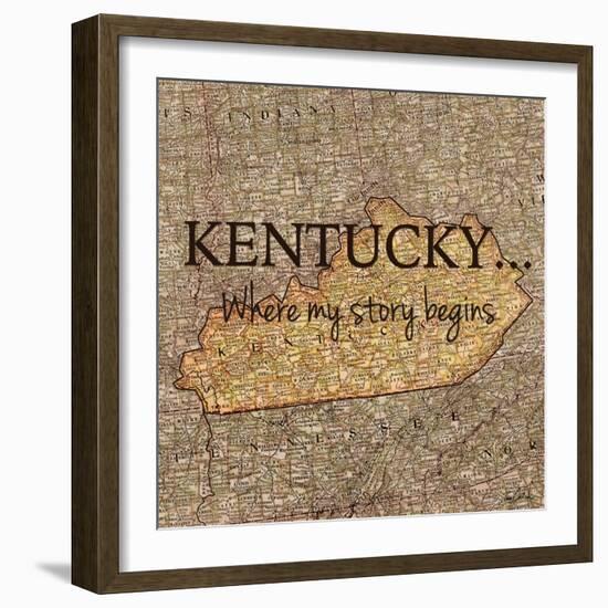 Story Kentucky-Tina Carlson-Framed Art Print