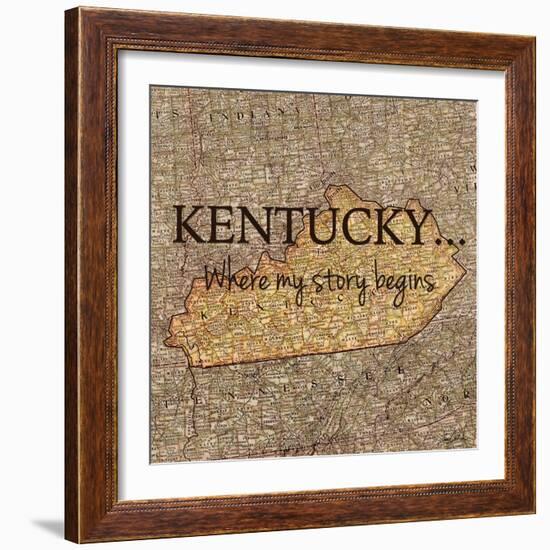 Story Kentucky-Tina Carlson-Framed Art Print