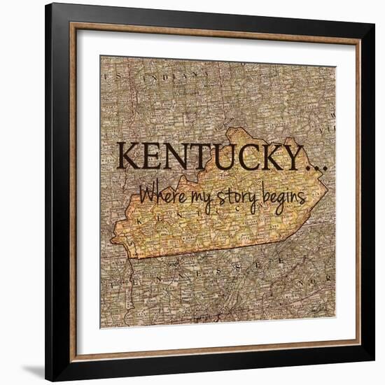 Story Kentucky-Tina Carlson-Framed Art Print