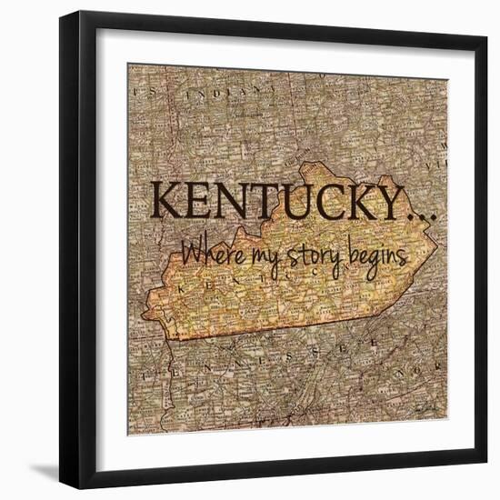 Story Kentucky-Tina Carlson-Framed Art Print