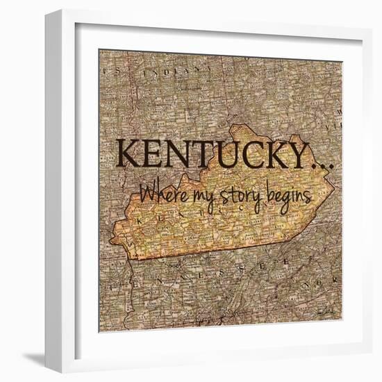 Story Kentucky-Tina Carlson-Framed Art Print