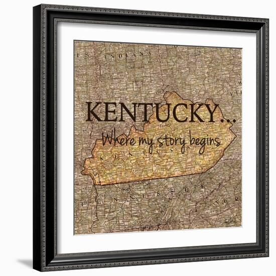 Story Kentucky-Tina Carlson-Framed Art Print