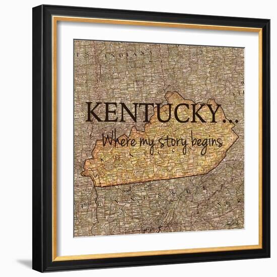 Story Kentucky-Tina Carlson-Framed Art Print