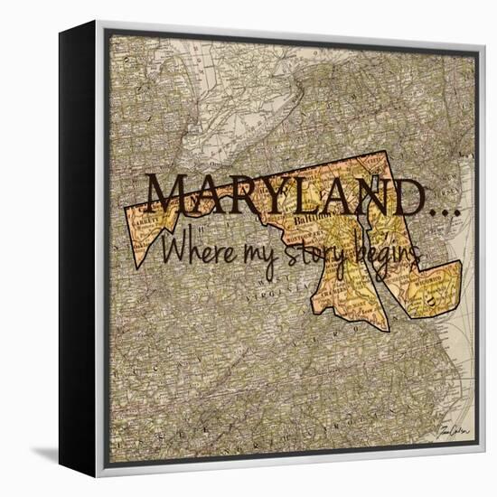 Story Maryland-Tina Carlson-Framed Stretched Canvas