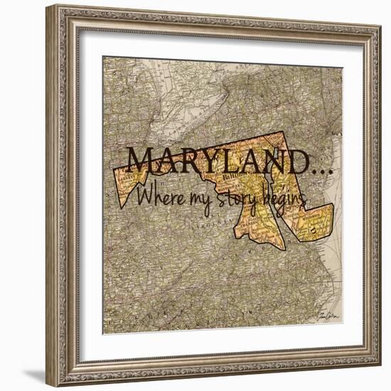 Story Maryland-Tina Carlson-Framed Art Print