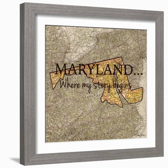 Story Maryland-Tina Carlson-Framed Art Print