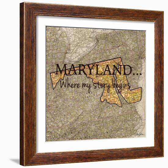 Story Maryland-Tina Carlson-Framed Art Print