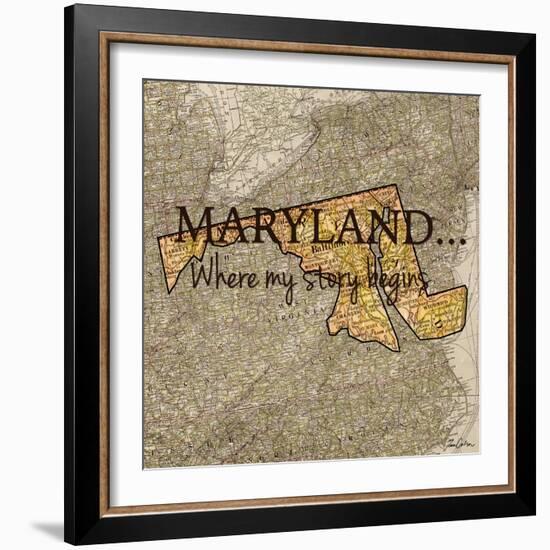 Story Maryland-Tina Carlson-Framed Art Print