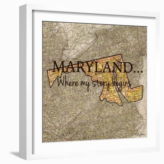 Story Maryland-Tina Carlson-Framed Art Print