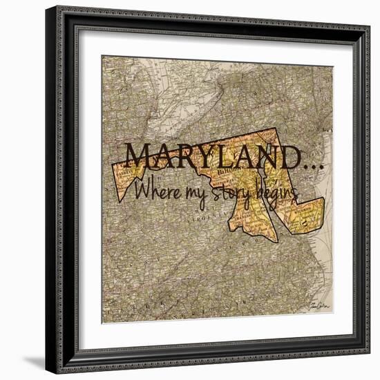 Story Maryland-Tina Carlson-Framed Art Print