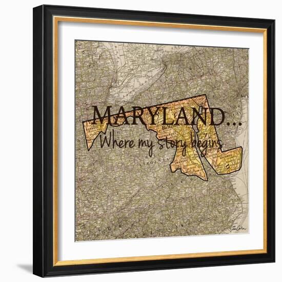 Story Maryland-Tina Carlson-Framed Art Print