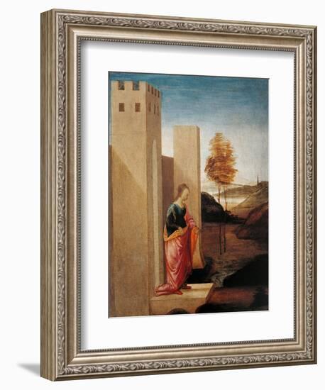 Story of Esther. Queen Vasthi Leaving the Ream-Filippino Lippi-Framed Art Print