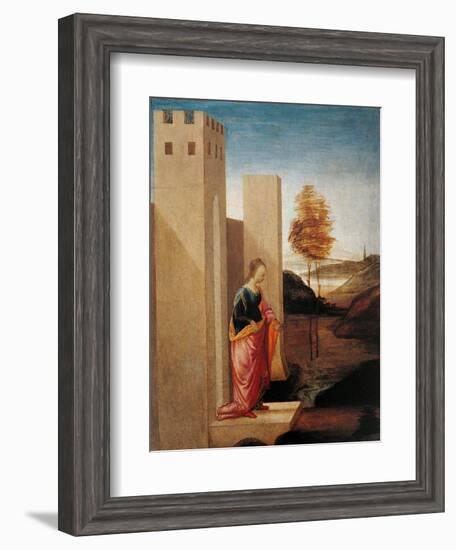 Story of Esther. Queen Vasthi Leaving the Ream-Filippino Lippi-Framed Art Print