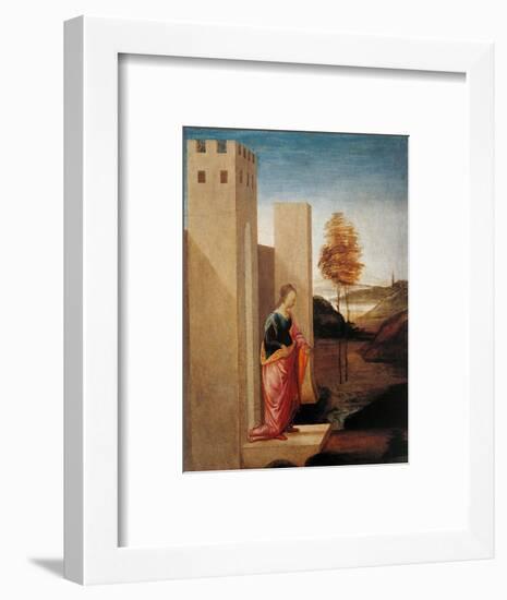 Story of Esther. Queen Vasthi Leaving the Ream-Filippino Lippi-Framed Art Print