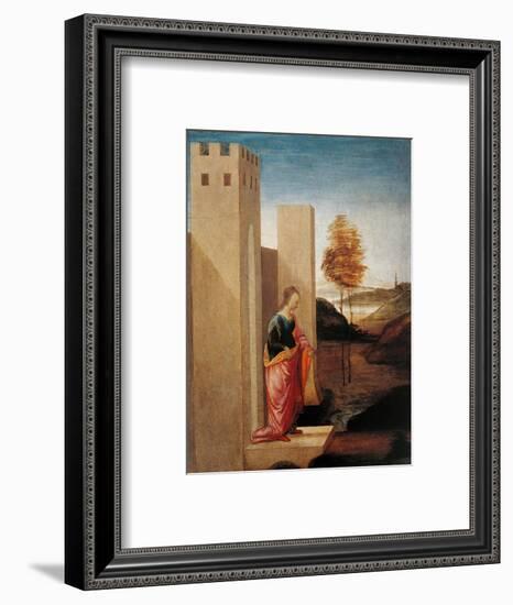 Story of Esther. Queen Vasthi Leaving the Ream-Filippino Lippi-Framed Art Print