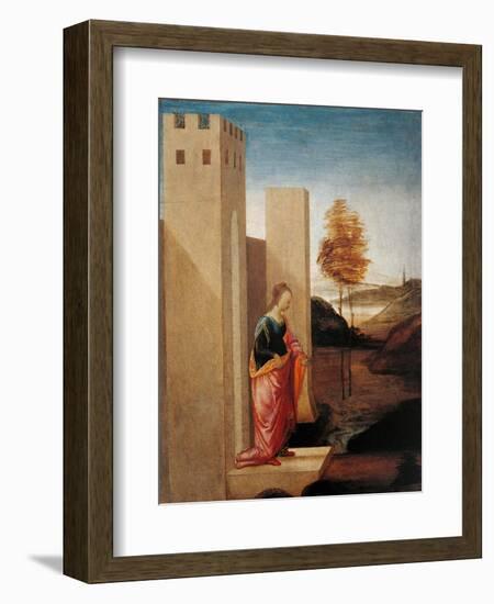 Story of Esther. Queen Vasthi Leaving the Ream-Filippino Lippi-Framed Art Print