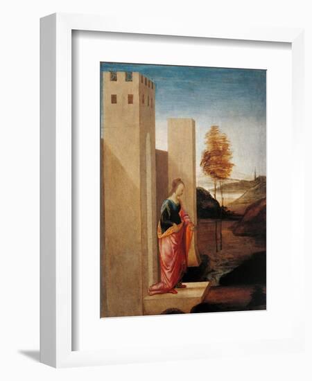 Story of Esther. Queen Vasthi Leaving the Ream-Filippino Lippi-Framed Art Print