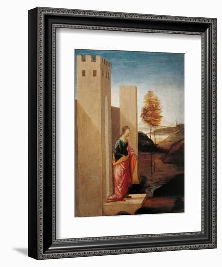 Story of Esther. Queen Vasthi Leaving the Ream-Filippino Lippi-Framed Art Print