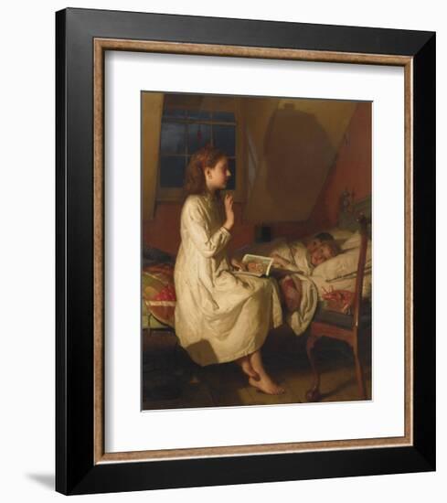 Story of Golden Locks, c.1870-Seymour Joseph Guy-Framed Premium Giclee Print