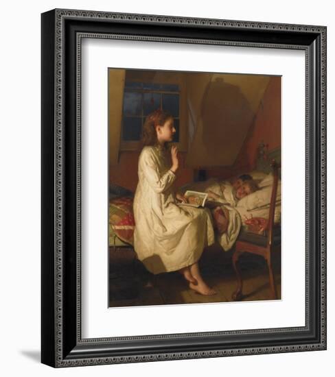 Story of Golden Locks, c.1870-Seymour Joseph Guy-Framed Premium Giclee Print