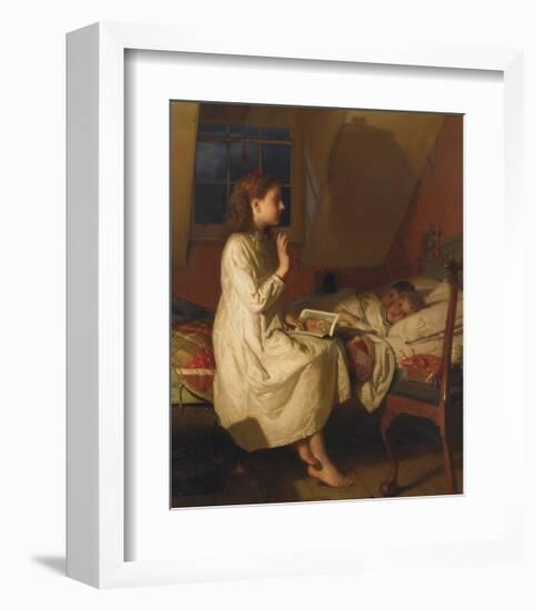 Story of Golden Locks, c.1870-Seymour Joseph Guy-Framed Premium Giclee Print