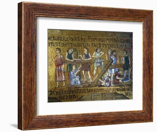 Story of Noah: the Building of the Ark, 11th Century-null-Framed Giclee Print
