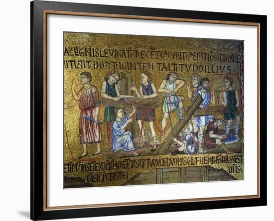 Story of Noah: the Building of the Ark, 11th Century-null-Framed Giclee Print