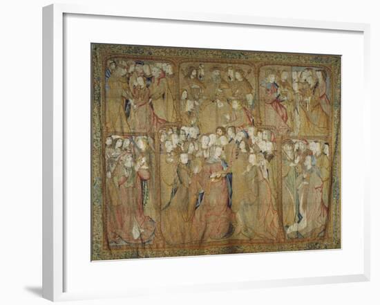 Story of the Life of the Virgin Mary Flemish Tapestry-null-Framed Giclee Print