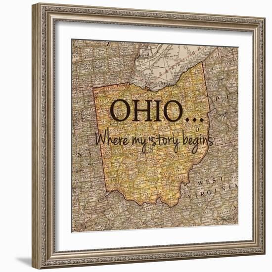 Story Ohio-Tina Carlson-Framed Art Print